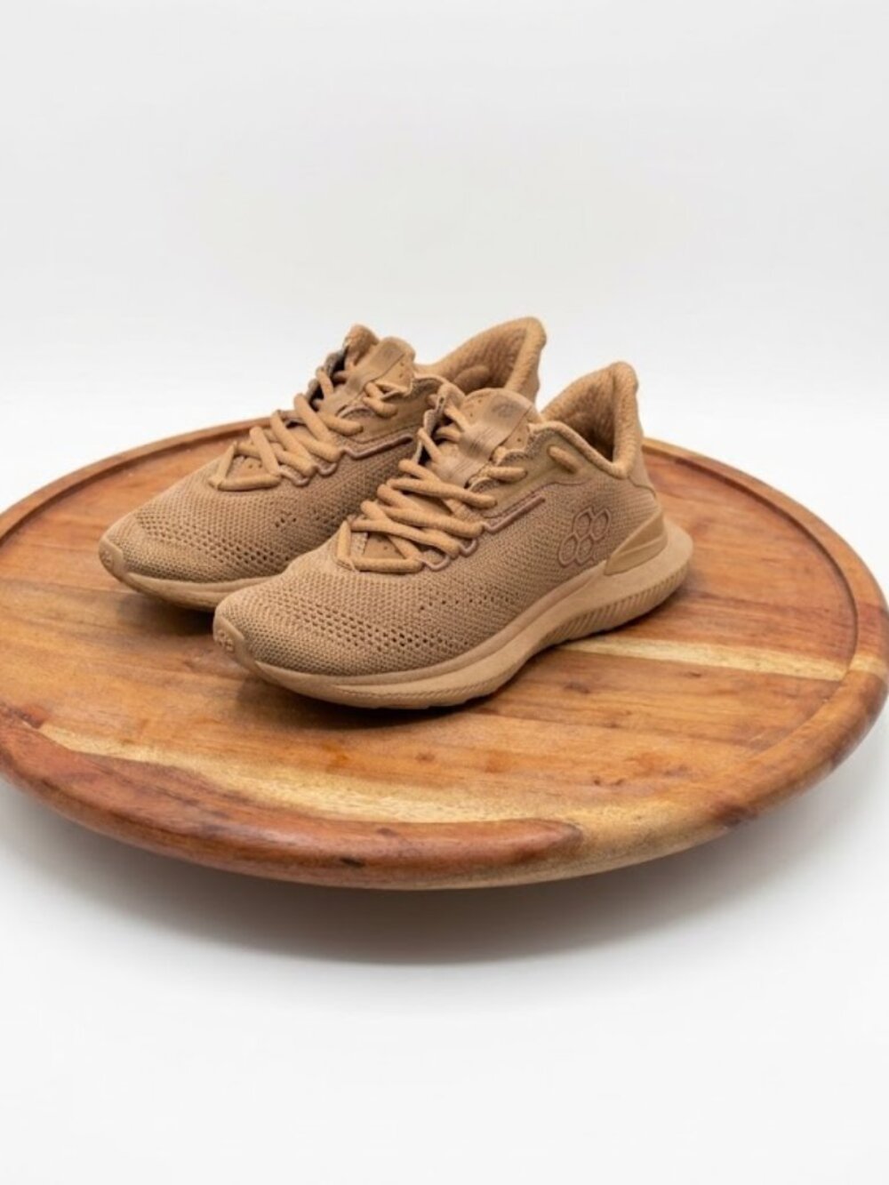 Rudis "A Way Of Life" Journey Trainer Knit Sneakers - Camel/Tan woman US 5.5